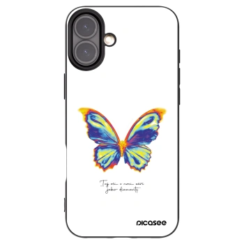 Picasee silikonový černý obal pro Apple iPhone 16 Plus - Diamanty White