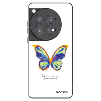 Picasee silikonový černý obal pro OnePlus 12 5G - Diamanty White