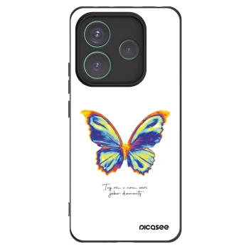 Picasee silikonový černý obal pro Xiaomi Redmi Note 14 5G - Diamanty White