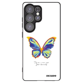 Picasee silikonový černý obal pro Samsung Galaxy S25 Ultra 5G - Diamanty White