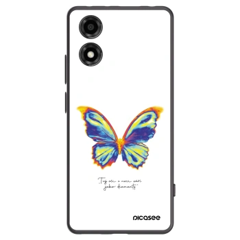 Picasee silikonový černý obal pro Motorola Moto E14 - Diamanty White