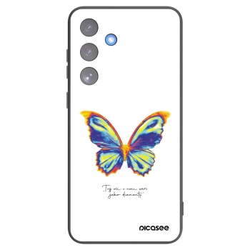Picasee silikonový černý obal pro Samsung Galaxy S25 FE 5G - Diamanty White