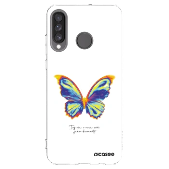Picasee silikonový průhledný obal pro Huawei P30 Lite - Diamanty White