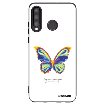 Picasee silikonový černý obal pro Huawei P30 Lite - Diamanty White