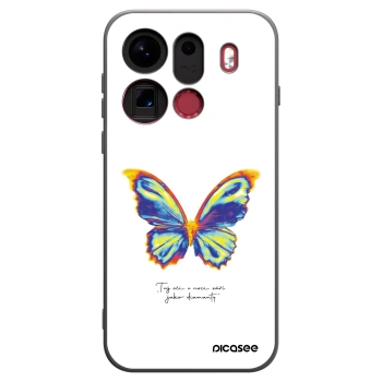 Picasee silikonový černý obal pro OPPO Find X9 Pro - Diamanty White
