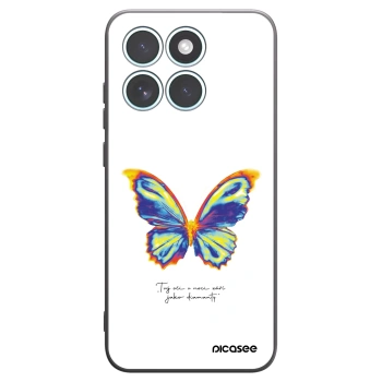 Picasee silikonový černý obal pro Motorola Edge 70 Fusion - Diamanty White