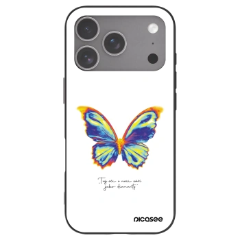 Picasee silikonový černý obal pro Apple iPhone 18 Pro - Diamanty White