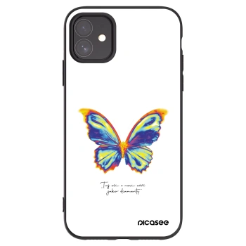 Picasee silikonový černý obal pro Apple iPhone 11 - Diamanty White