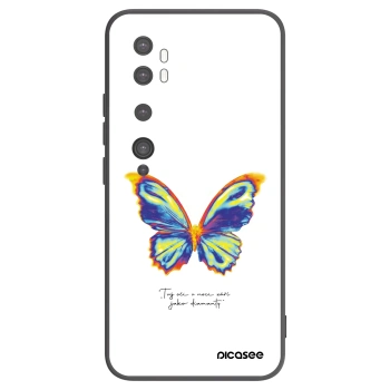 Picasee silikonový černý obal pro Xiaomi Mi Note 10 (Pro) - Diamanty White