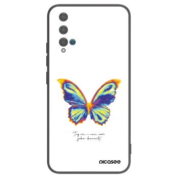Picasee silikonový černý obal pro Huawei Nova 5T - Diamanty White
