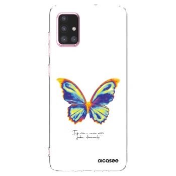 Picasee silikonový průhledný obal pro Samsung Galaxy A71 A715F - Diamanty White
