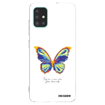 Picasee silikonový průhledný obal pro Samsung Galaxy A51 A515F - Diamanty White