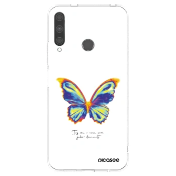 Picasee silikonový průhledný obal pro Huawei P40 Lite E - Diamanty White