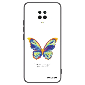 Picasee silikonový černý obal pro Xiaomi Redmi Note 9 Pro - Diamanty White