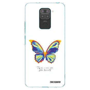 Picasee silikonový černý obal pro Xiaomi Redmi Note 9 - Diamanty White