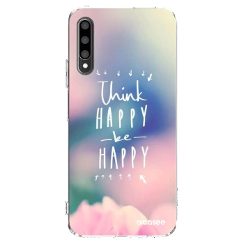 Picasee silikonový průhledný obal pro Honor 9X Pro - Mysli pozitivně!