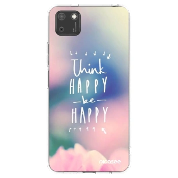 Picasee silikonový průhledný obal pro Huawei Y5P - Mysli pozitivně!