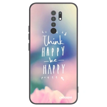 Picasee silikonový černý obal pro Xiaomi Redmi 9 - Mysli pozitivně!