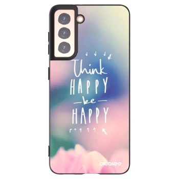 Picasee silikonový černý obal pro Samsung Galaxy S21 5G G991B - Mysli pozitivně!