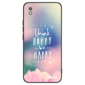 Picasee silikonový černý obal pro Xiaomi Redmi 9AT - Mysli pozitivně!