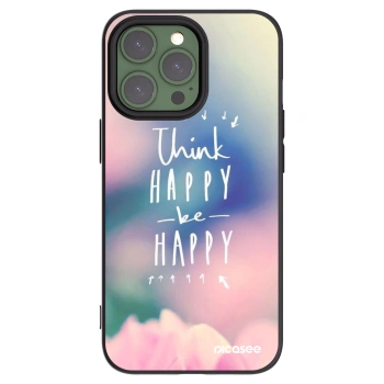Picasee silikonový černý obal pro Apple iPhone 13 Pro - Mysli pozitivně!