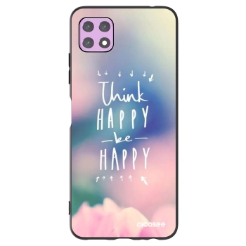 Picasee silikonový černý obal pro Samsung Galaxy A22 A226B 5G - Mysli pozitivně!