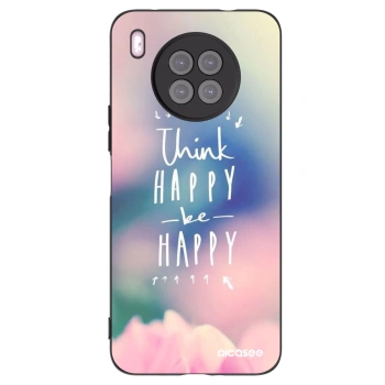 Picasee silikonový černý obal pro Huawei Nova 8i - Mysli pozitivně!