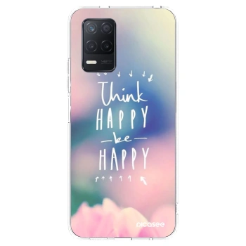 Picasee silikonový průhledný obal pro Realme 8 5G - Mysli pozitivně!