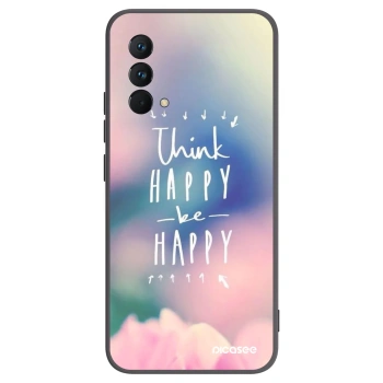 Picasee silikonový černý obal pro Realme GT Master Edition 5G - Mysli pozitivně!