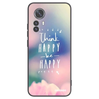 Picasee silikonový černý obal pro Xiaomi 12 Pro - Mysli pozitivně!
