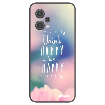 Picasee silikonový černý obal pro Xiaomi Poco X5 - Mysli pozitivně!