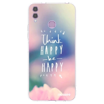 Picasee silikonový průhledný obal pro Honor 8X - Mysli pozitivně!