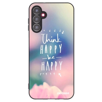 Picasee silikonový černý obal pro Samsung Galaxy A14 4G A145R - Mysli pozitivně!