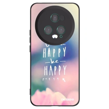 Picasee silikonový černý obal pro Honor Magic5 Pro - Mysli pozitivně!