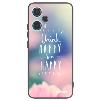 Picasee silikonový černý obal pro Xiaomi Poco F5 - Mysli pozitivně!
