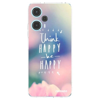 Picasee silikonový průhledný obal pro Xiaomi Poco F5 - Mysli pozitivně!