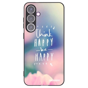 Picasee silikonový černý obal pro Samsung Galaxy S24+ S926B 5G - Mysli pozitivně!