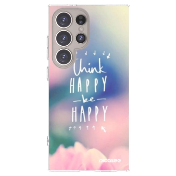Picasee silikonový průhledný obal pro Samsung Galaxy S24 Ultra S928B 5G - Mysli pozitivně!
