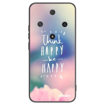 Picasee silikonový černý obal pro Honor Magic6 Lite 5G - Mysli pozitivně!