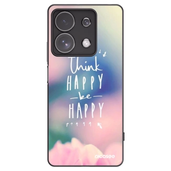 Picasee silikonový černý obal pro Xiaomi Redmi Note 13 Pro 4G - Mysli pozitivně!