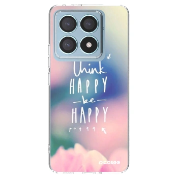 Picasee silikonový průhledný obal pro Xiaomi 14T Pro - Mysli pozitivně!