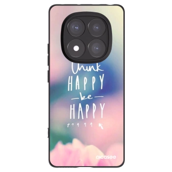 Picasee silikonový černý obal pro Xiaomi Redmi Note 14 Pro 5G - Mysli pozitivně!
