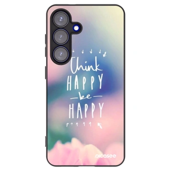 Picasee silikonový černý obal pro Samsung Galaxy S25 5G - Mysli pozitivně!