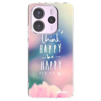 Picasee silikonový průhledný obal pro Xiaomi Redmi Note 14 4G - Mysli pozitivně!