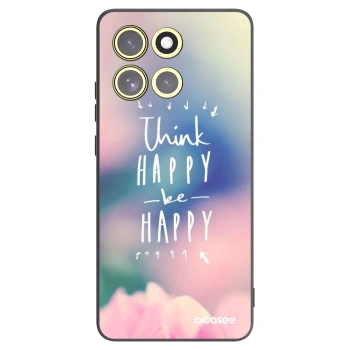 Picasee silikonový černý obal pro Motorola Moto G86 5G - Mysli pozitivně!