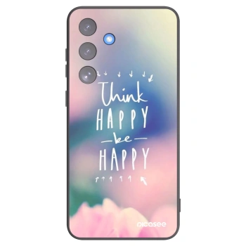 Picasee silikonový černý obal pro Samsung Galaxy S25 FE 5G - Mysli pozitivně!
