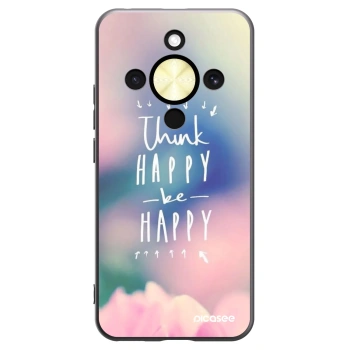 Picasee silikonový černý obal pro Honor Magic8 Lite 5G - Mysli pozitivně!