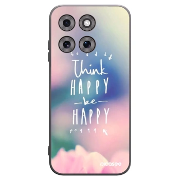 Picasee silikonový černý obal pro Motorola Moto G77 - Mysli pozitivně!