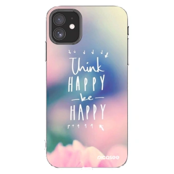 Picasee silikonový průhledný obal pro Apple iPhone 11 - Mysli pozitivně!