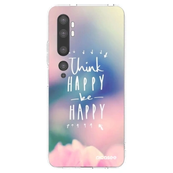 Picasee silikonový průhledný obal pro Xiaomi Mi Note 10 (Pro) - Mysli pozitivně!